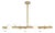 Regina Andrew Styx Alabaster Orbs Chandelier, Natural Brass Finish For Sale