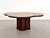 Large Mid-Century Modern Clover Coffee Table in Travertine and Dark Oak, 1970s For Sale - Image 10 of 18