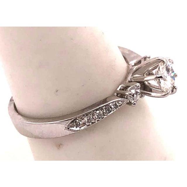 18 Karat White Gold Engagement Ring 1.00 Total Diamond Weight For Sale - Image 10 of 12