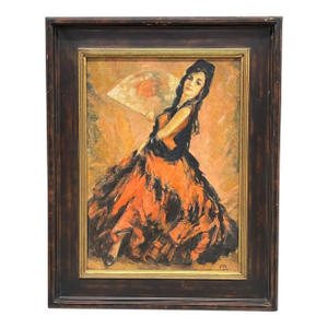 An Oil on Canvas of a Dancer