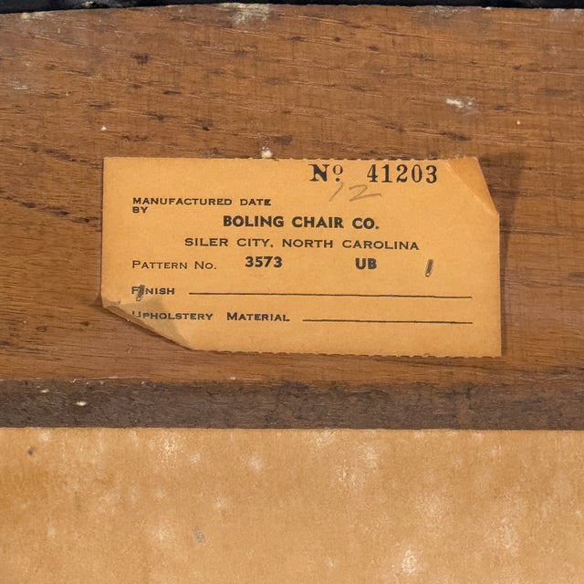 Walnut Mid-Century Modern Armchair by Boling For Sale - Image 11 of 11