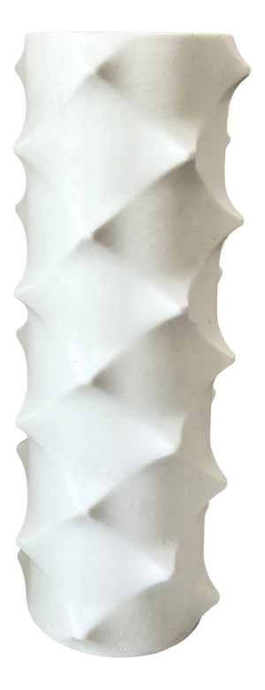 Vintage Space Age Op Art Bisque Porcelain Model 501 Vase from Scherzer, Germany, 1970s