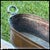 Vintage Copper Hammered Basin French Country Basin Planter With Steel Handles For Sale - Image 10 of 11