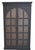 Contemporary Contemporary Tall Black 2-Arch Glass Door Solid Wood Bookcase For Sale - Image 3 of 4