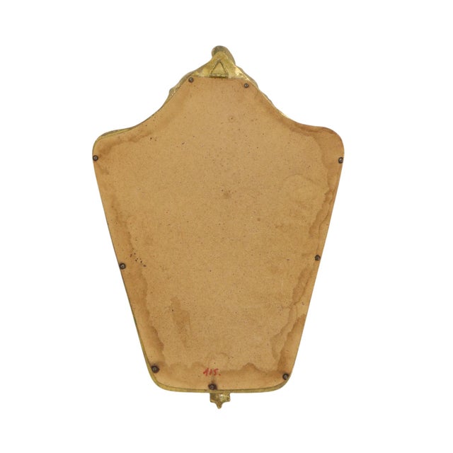 Baroque French Crested Mirror with Gold Leaf Gilt, 1960s For Sale - Image 12 of 18