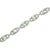 Haus of Brilliance .925 Sterling Silver 7x7 mm Cushion Cut Green Amethyst and 1/20 cttw Round Cut Diamond Fashion Tennis Bracelet - 7" For Sale - Image 4 of 7