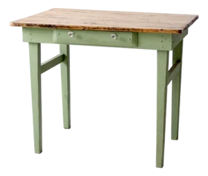 Antique Painted Pine Farmhouse Accent Table