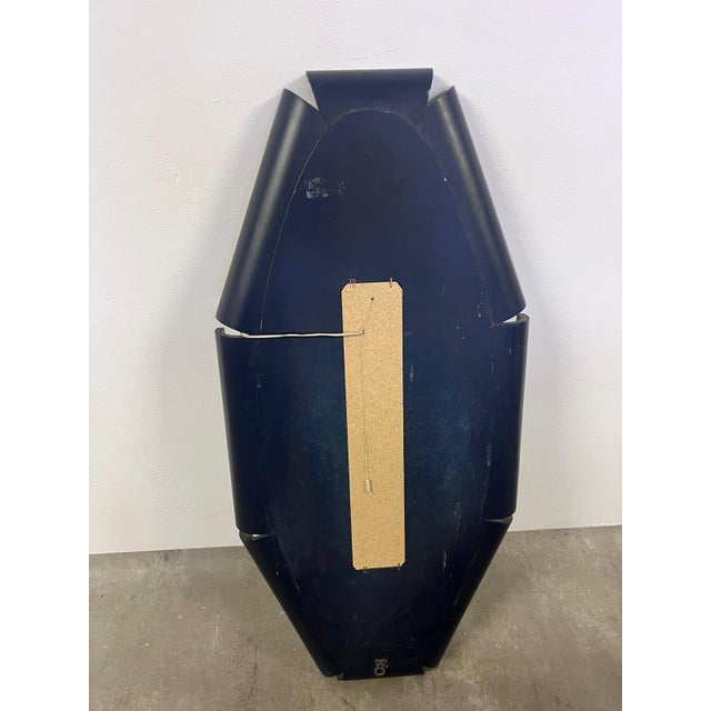 1960s Curved Wood Backlit Mirror, 1960s For Sale - Image 5 of 7