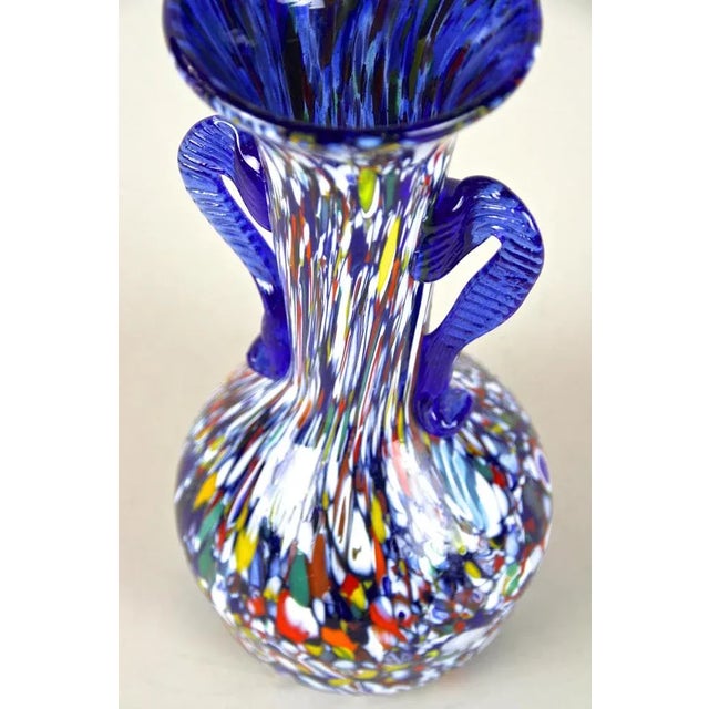 Mid-Century Italian Vase in Murano Glass by Fratelli Toso, 1940s For Sale - Image 14 of 15