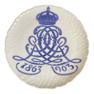 Antique 1863-1903 Royal Copenhagen Memorial Plate
