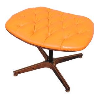 1960s Mid Century Modern Tufted Footstool For Sale