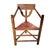 1930s Swedish Monk Chair, Scandinavian Corner Chair, Folk Art Furniture For Sale - Image 9 of 10