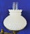 Wonderful vintage mid century solid brass and hobnail milk glass student's desk lamp. It does come with clear hurricane...