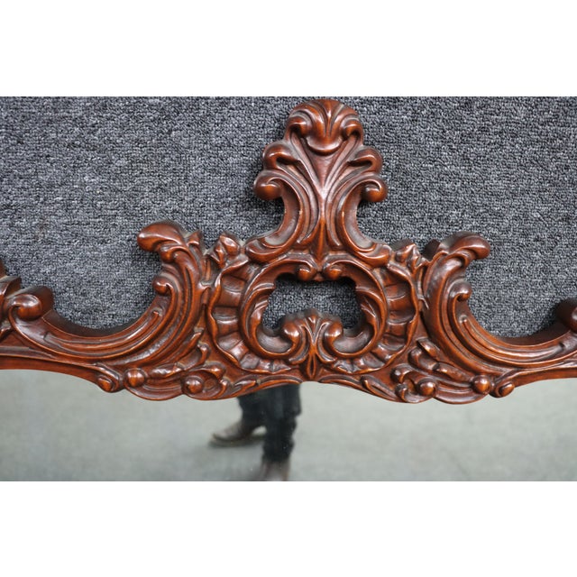 Chippendale Style Carved Mahogany Mirror For Sale - Image 4 of 7