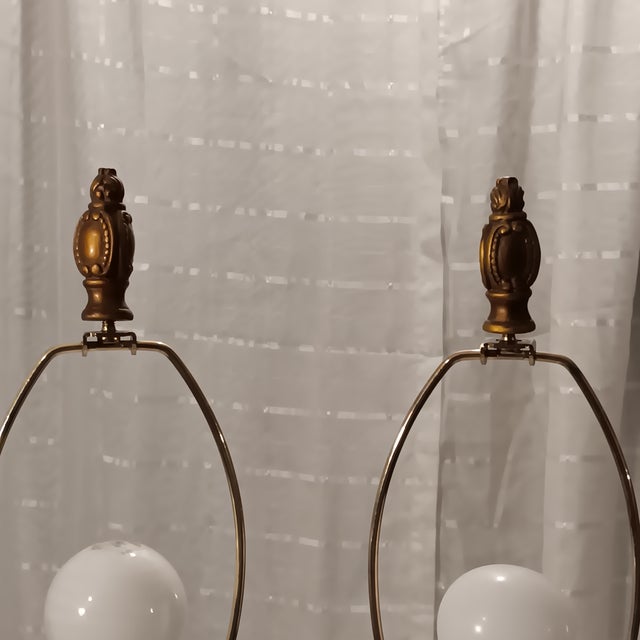 Wood Pair of Vintage Hollywood Regency Leopard Print Table Lamps With Shades For Sale - Image 7 of 17