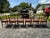 Hollywood Regency Vintage Chinese Chippendale Faux Bamboo Wooden Dining Chairs Set of 6 For Sale - Image 3 of 9