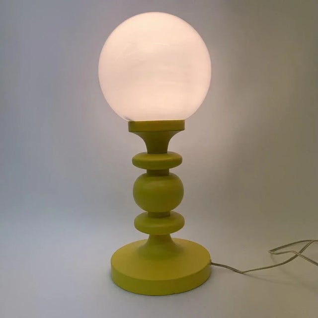 Space Age Yellow Table Lamp, 1970s For Sale - Image 6 of 8