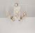 Rare 1970s Brass & Glass Rod Chandelier | 5-Light Vintage Fixture | Restored Mid Century Lighting For Sale - Image 9 of 14
