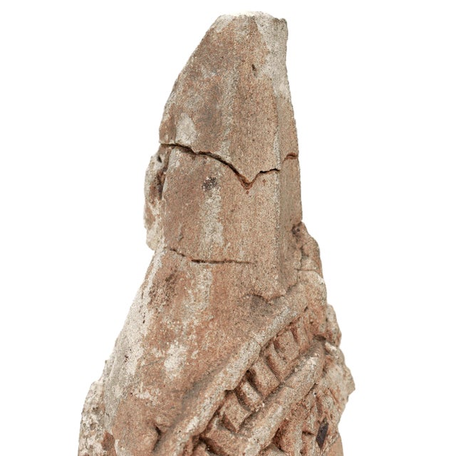 Ancient Gandharan Stucco on Terracotta Figural Buddha/Bodhisattva Bust For Sale - Image 11 of 17