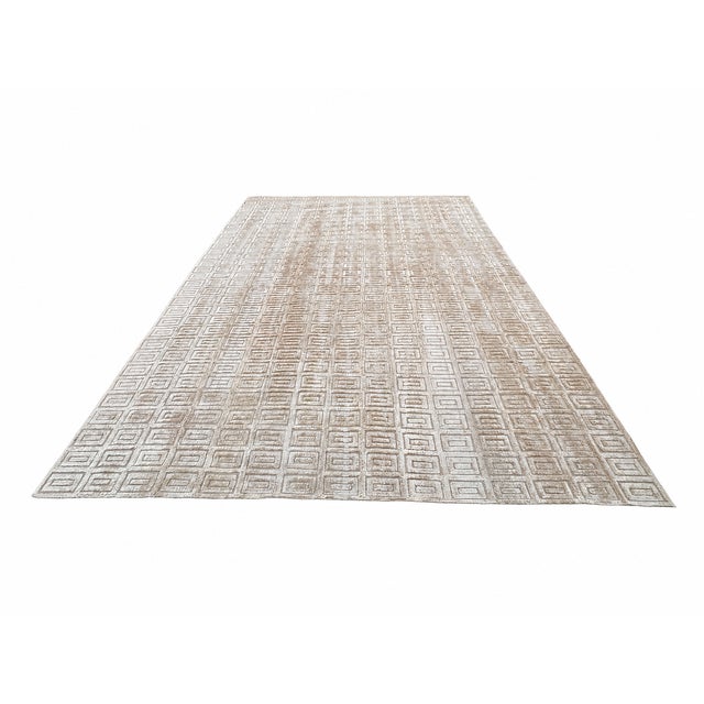 Rh Rajouri Silk & Wool Rug – 12' × 15' Bronze | Silk | Hand-Knotted | 100 Knots Per Square Inch | Made in Nepal For Sale - Image 10 of 18