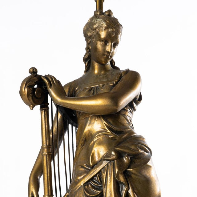 Early 20th Century Pair of Classical Form Figural Lamps For Sale - Image 12 of 18
