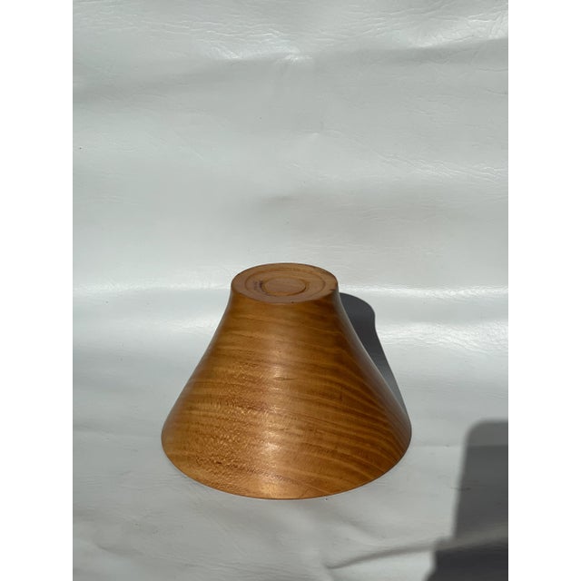 1990s Marian McDavid Hand Carved Wood Bowl For Sale - Image 5 of 11