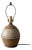 Vintage Handmade Studio Pottery Lamp For Sale