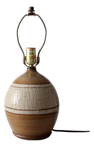 Vintage Handmade Studio Pottery Lamp