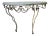 1930s French Wrought Iron and Marble Console Table For Sale