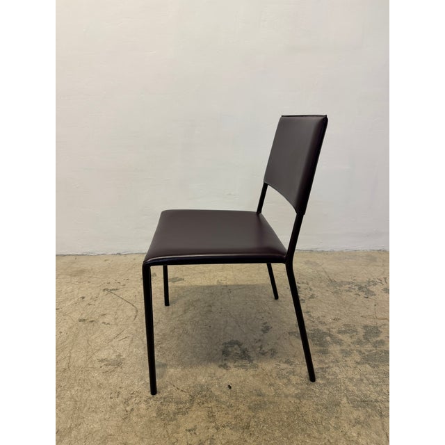 Leather Wrapped Dining Chairs by Frag, Italy 2000s - Set of Four For Sale - Image 9 of 18