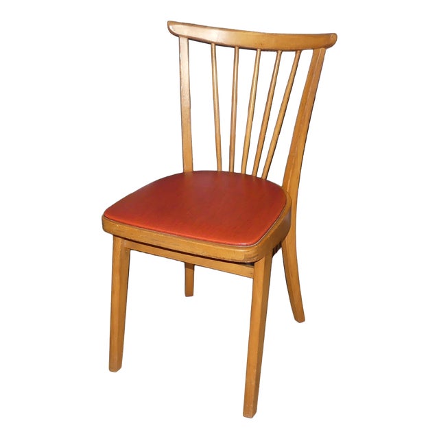 Kitchen Chair in Acella Red Mottled, 1950s For Sale