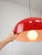 Big Space Age Red Pendant Lamp from Guzzini, 1960s For Sale - Image 10 of 18