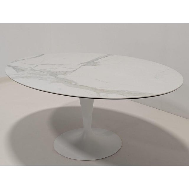 White Sovet Italia Flute Dining Table For Sale - Image 8 of 13