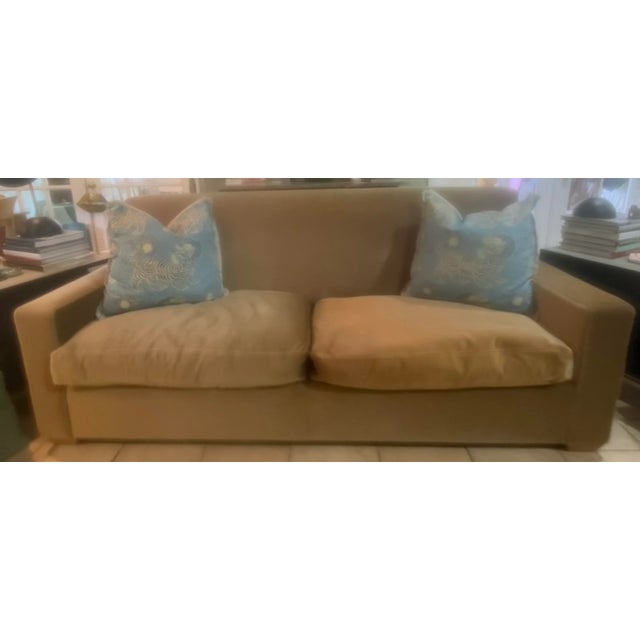 Sienna Kreiss Collection Mohair Tuxedo Sofa For Sale - Image 8 of 9