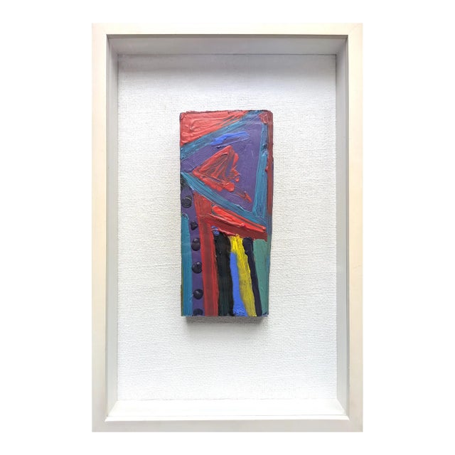 Contemporary Abstract Acrylic on Wood "Mirror Me" by Anthony Frost For Sale
