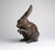 Japanese 19th Century Japanese Meiji Period Bronze Okimono of a Rabbit, Signed 秀山 (Shūzan), Joel & Margaret Chen Collection For Sale - Image 3 of 7