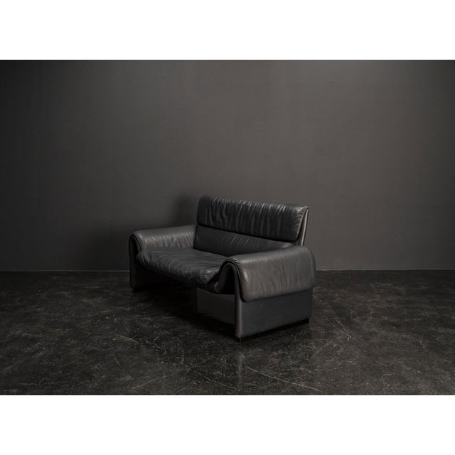 DS 2011-12 Sofa in Blue Leather from de Sede, 1980s For Sale - Image 4 of 17