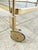 Mid-Century Modern Folding Bar Cart in Brass and Ribbed Acrylic Glass, 1960s For Sale - Image 12 of 18