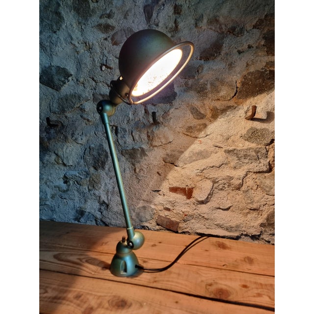 Vintage Articulated Desk Lamp in Reseda Green from Jielde, France, 1970s For Sale - Image 11 of 16