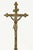 Metal 18th /19th C. Brass Crucifix Corpus Christi on Tripod Stand For Sale - Image 7 of 12