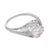 1930s 1930s Art Deco Gia 0.91 Carat East West Old Mine Cut Diamond 18k Gold Engagement Ring, Size 5.25 For Sale - Image 5 of 8