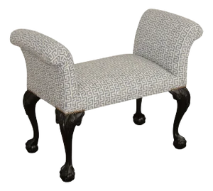 Chippendale Style Ball and Claw Foot Window Seat