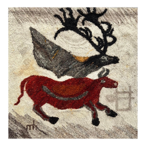 Marlene HoffmannLarge Colombian Tapestry Wall Hanging Sculpture Horsehair Wool Fiber Textile Art