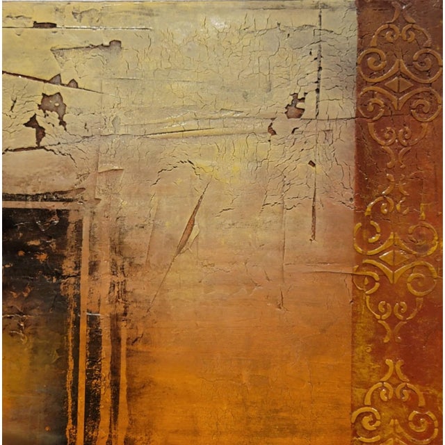 Sculpture Materials "Tone and Dawn" Original Mixed Media on Canvas 36" X 60" by Cary Henrie For Sale - Image 7 of 9
