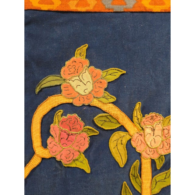 1920s Large Floral and Bird Tapestry with Classical Urn, 1920 For Sale - Image 5 of 11
