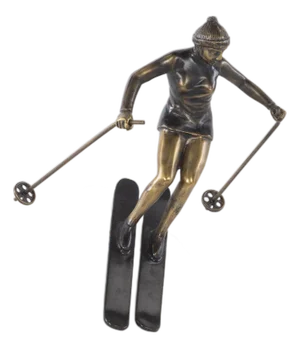 Maitland-Smith Skier Sculpture