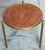 Mastercraft Bronze and Suede Side Table, USA, circa 1970s This elegant Mastercraft side table exemplifies the refined...