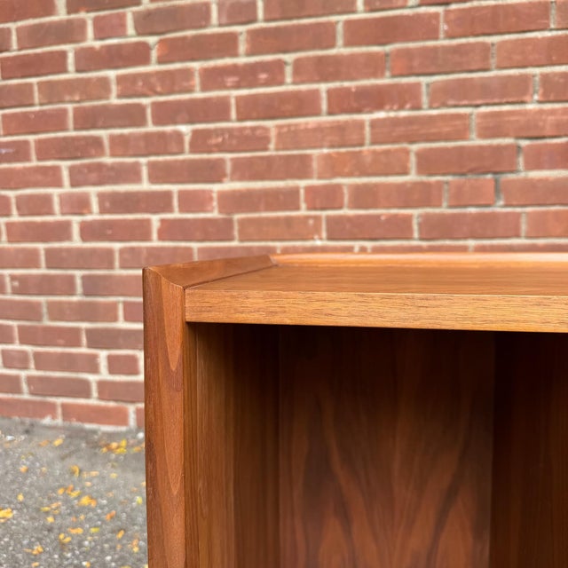 Merton Gershun for Dillingham Esprit Walnut Record Storage Bench For Sale - Image 9 of 12