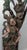 Wood Large Vintage Balinese Polychrome Carved Wood Rama and Sita Sculpture, 32" For Sale - Image 7 of 17