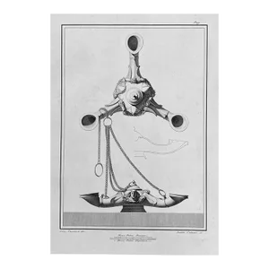 Antique Roman Lamp Engraving
